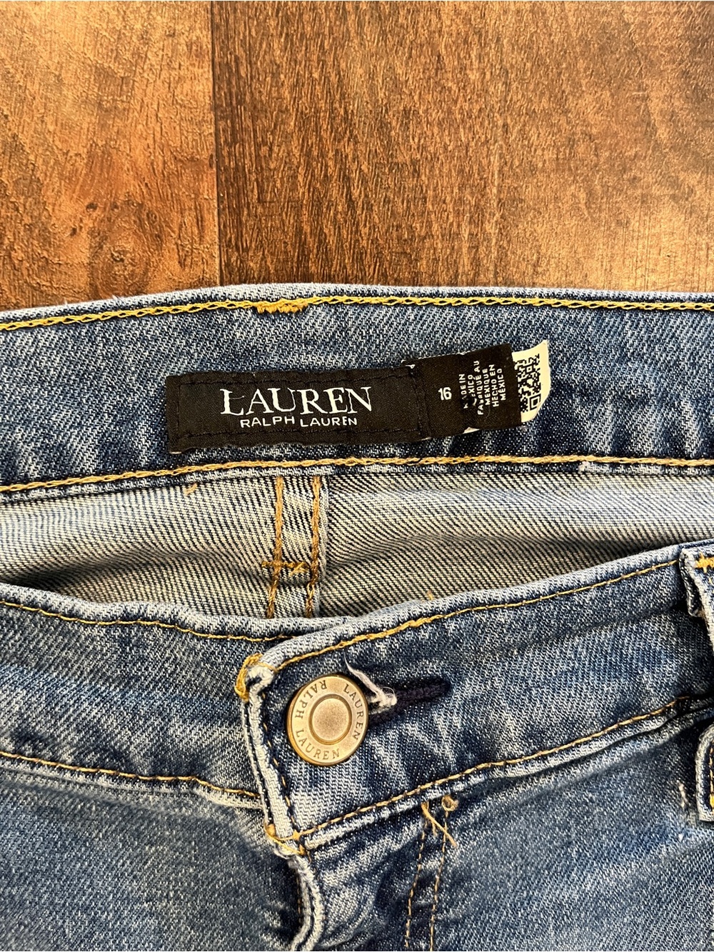 Polo Ralph Lauren Women's Patchwork Boyfriend Crop Jeans Size 16 - Picture 2 of 6